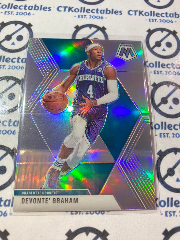 2019-20 Panini Mosaic Devonte' Graham Silver Prizm #62 Hornets