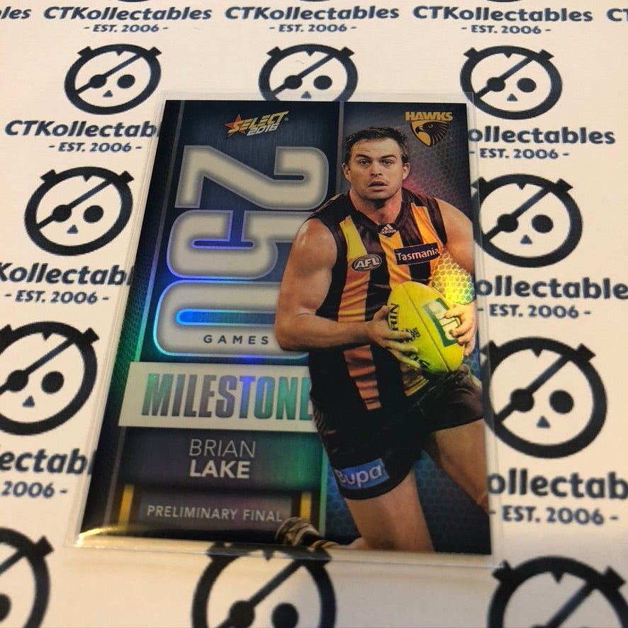 Brian Lake Milestone 250 games M45 2017 Afl Footy Stars