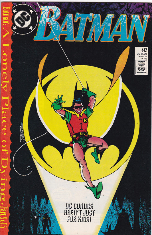 BATMAN # 442 COLLECTABLE COMIC BOOK DC KEY COMIC 1989
