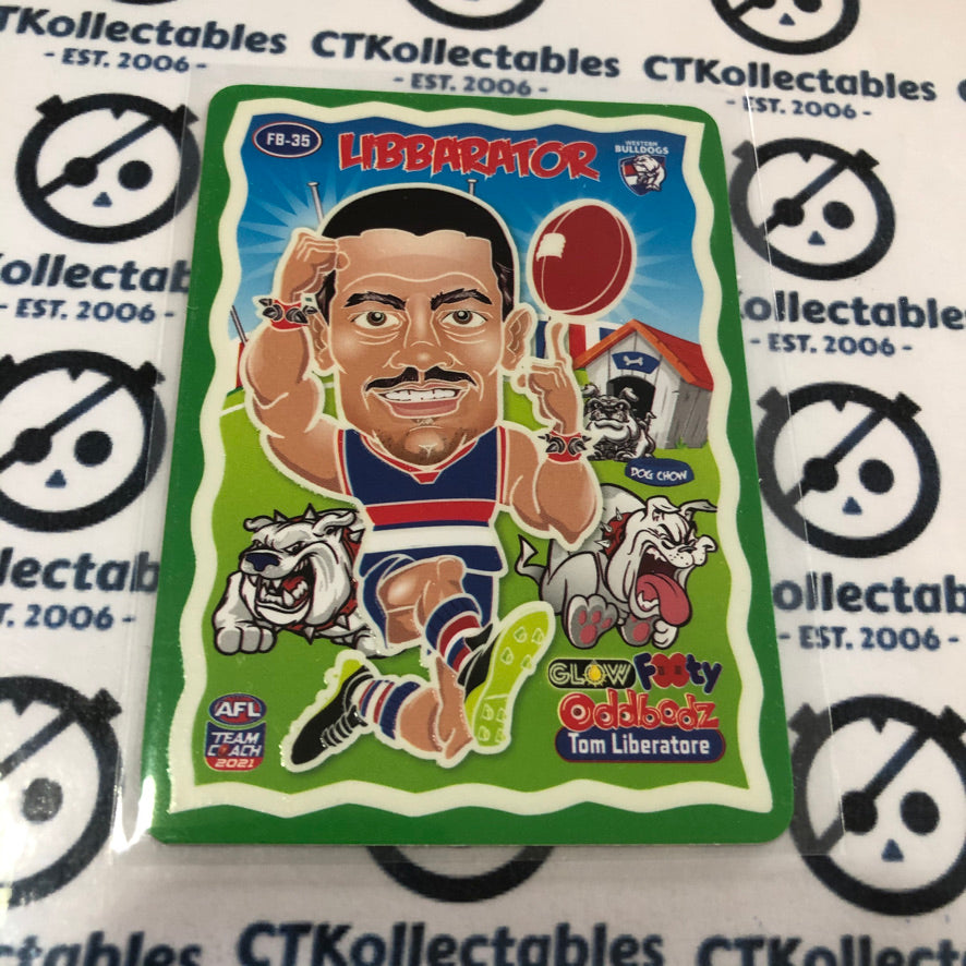 2021 AFL Teamcoach Tom Liberatore Glow Oddbodz FB-35