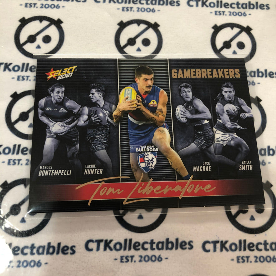 2021 AFL Footy Stars Gamebreakers Tom Liberatore GB88 Bulldogs