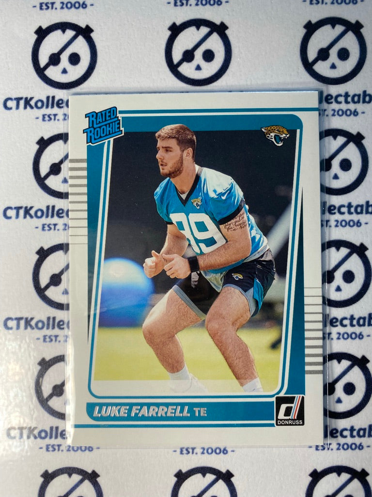 2021 NFL Donruss Rated Rookie Luke Farrell RC #307 Jaguars TE