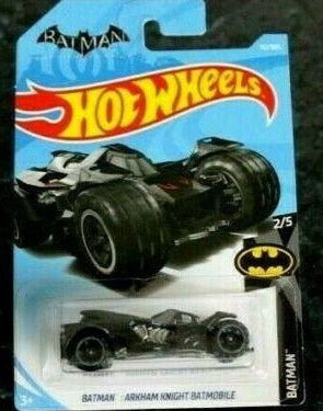 Hot Wheels 2017 Batman: DC Arkham Knight Batmobile 112/365 BLACK Long Card 2/5