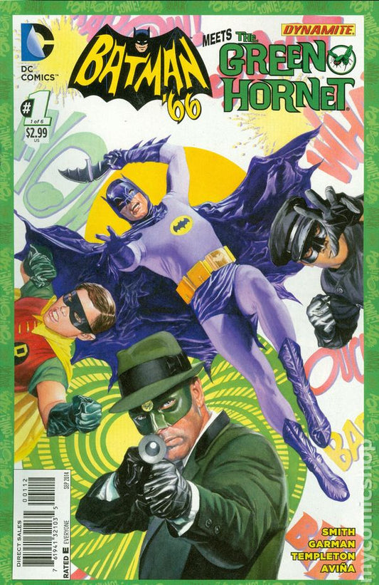 BATMAN '66 MEETS THE GREEN HORNET # 1 2ND PRINTING DC COMIC BOOK 2014