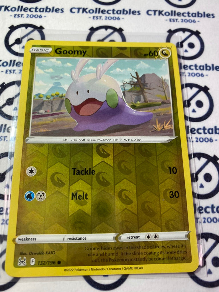 Goomy Reverse Holo #132/196 2022 Sword & Shield Lost Origin Pokemon Card