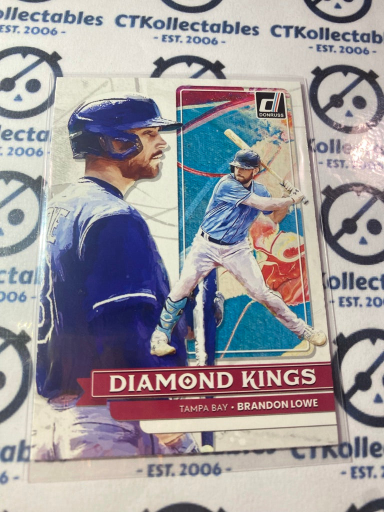 2022 Panini Donruss Baseball Diamond Kings #1 Brandon Lowe Tampa Bay