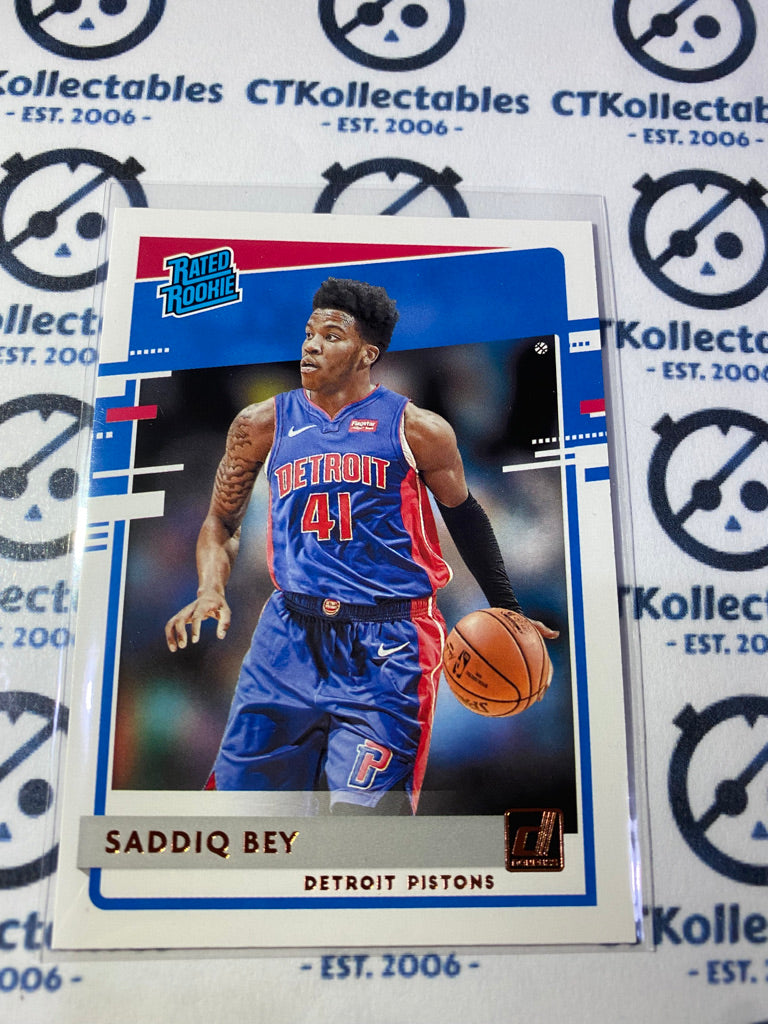 2020-21 NBA Donruss Rated Rookie Saddiq Bey #210 Pistons