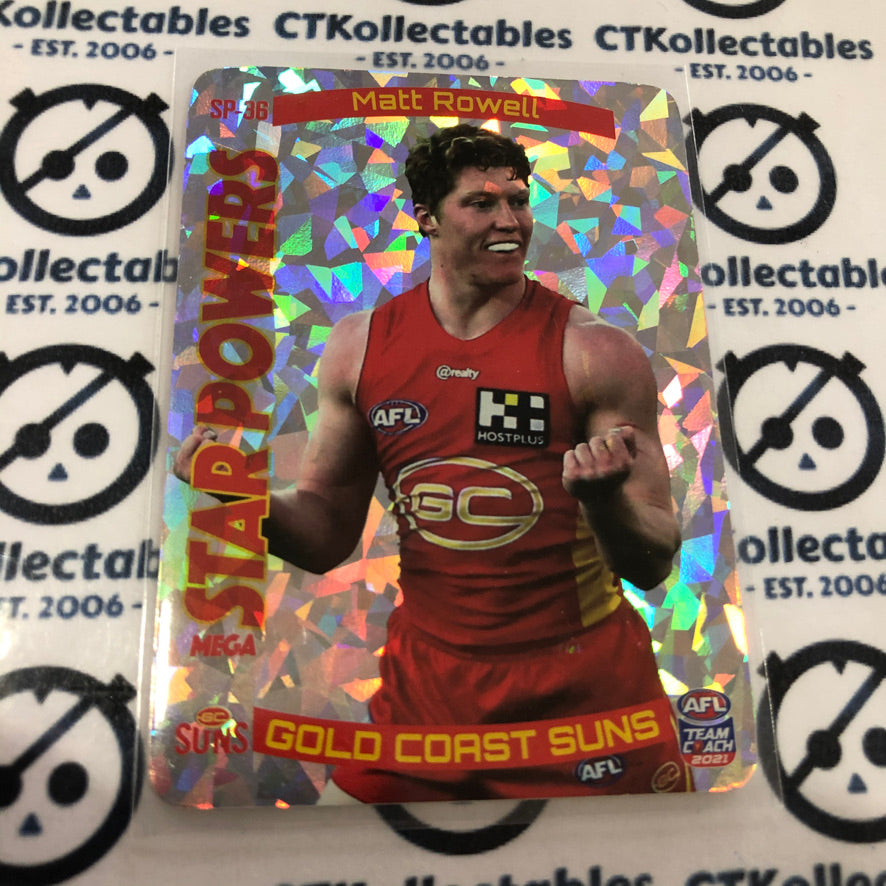 2021 AFL Teamcoach Star Power Silver- Matt Rowell SP-36