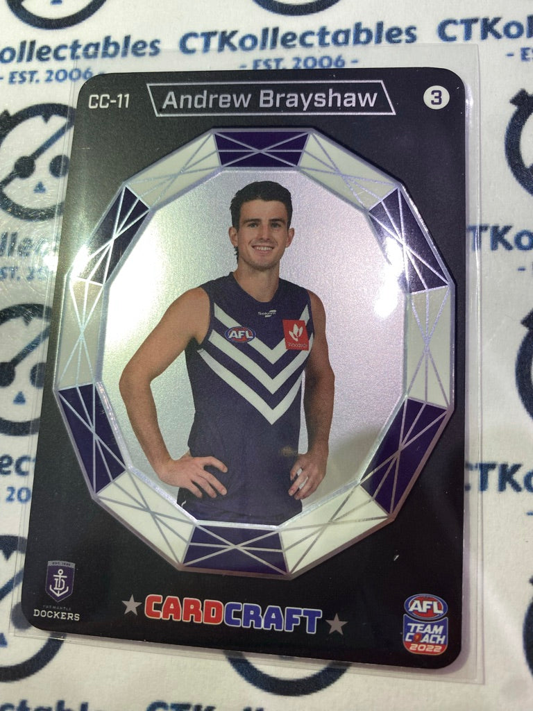 2022 AFL Teamcoach Card Craft Portrait - Andrew Brayshaw CC-11