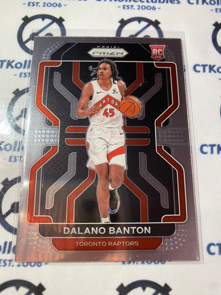 2021-22 NBA Panini Prizm Dalano Banton rookie RC #328 Raptors