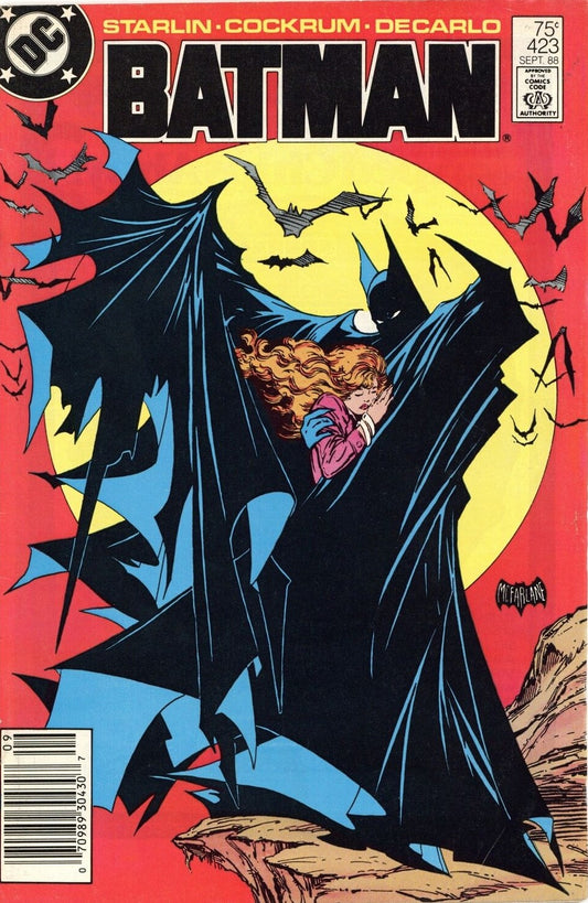 BATMAN # 423 McFARLANE FIRST PRINTING DC COMIC BOOK 1988