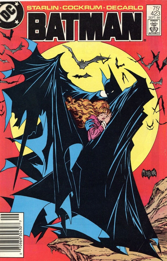 BATMAN # 423 McFARLANE FIRST PRINTING DC COMIC BOOK 1988