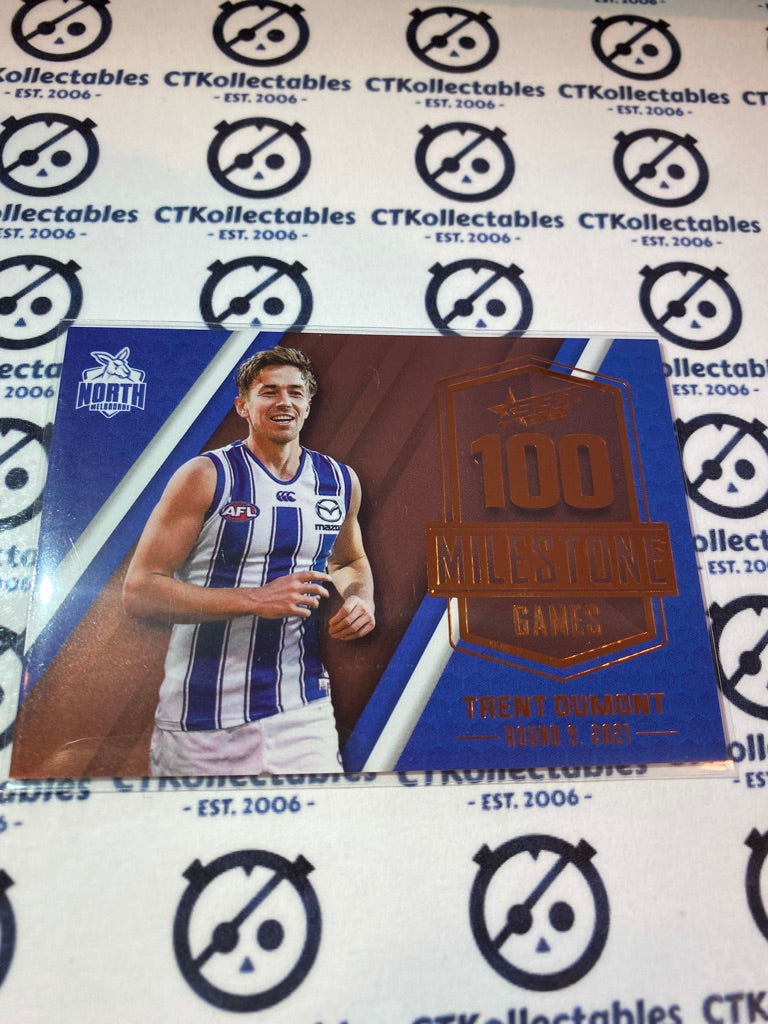 2022 AFL Footy Stars Milestone 100 games - Trent Dumont MG57
