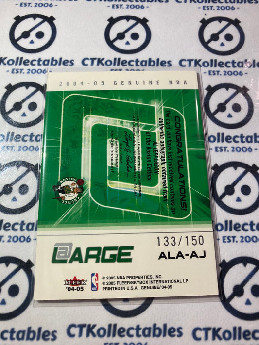 2004-05 NBA Fleer Al Jefferson at Large Signature #133/150 Celtics
