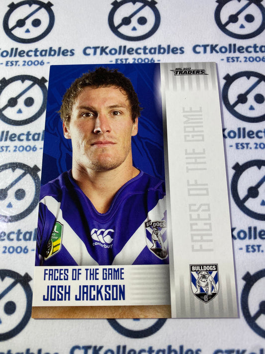 2017 NRL Traders Face Of The Game Josh Jackson FG8/48 Bulldogs