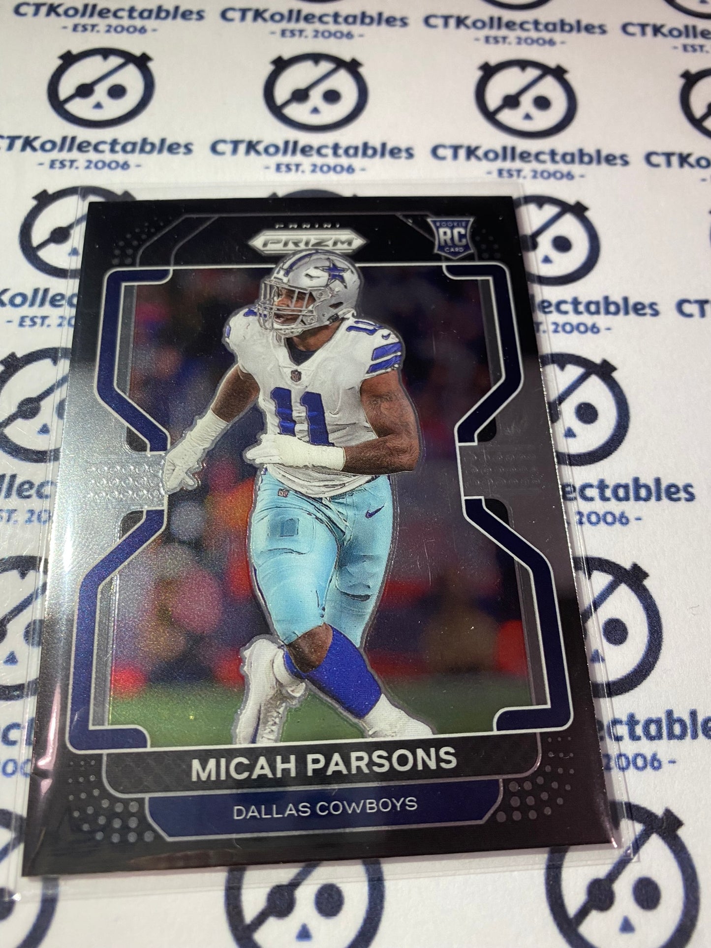 2021 NFL Chronicles Prizm Black Micah Parson Base Rookie RC #PB-19 Cowboys