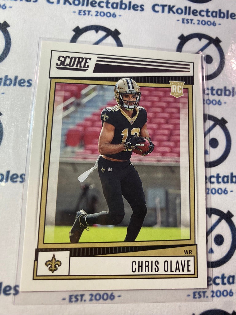 2022 NFL Panini Score Derrick Chris Olave Rookie Card RC #378 Saints