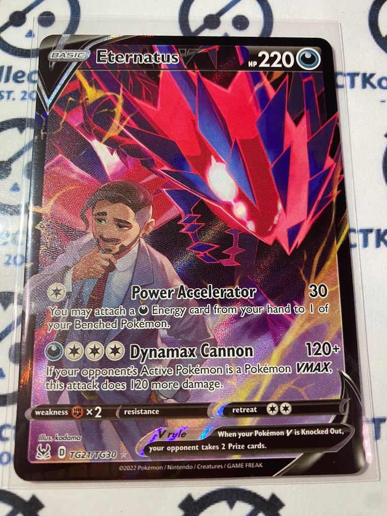 Eternatus V Trainer Gallery Ultra Rare Full Art #TG21/TG30 2022 Sword & Shield Lost Origin Pokemon Card
