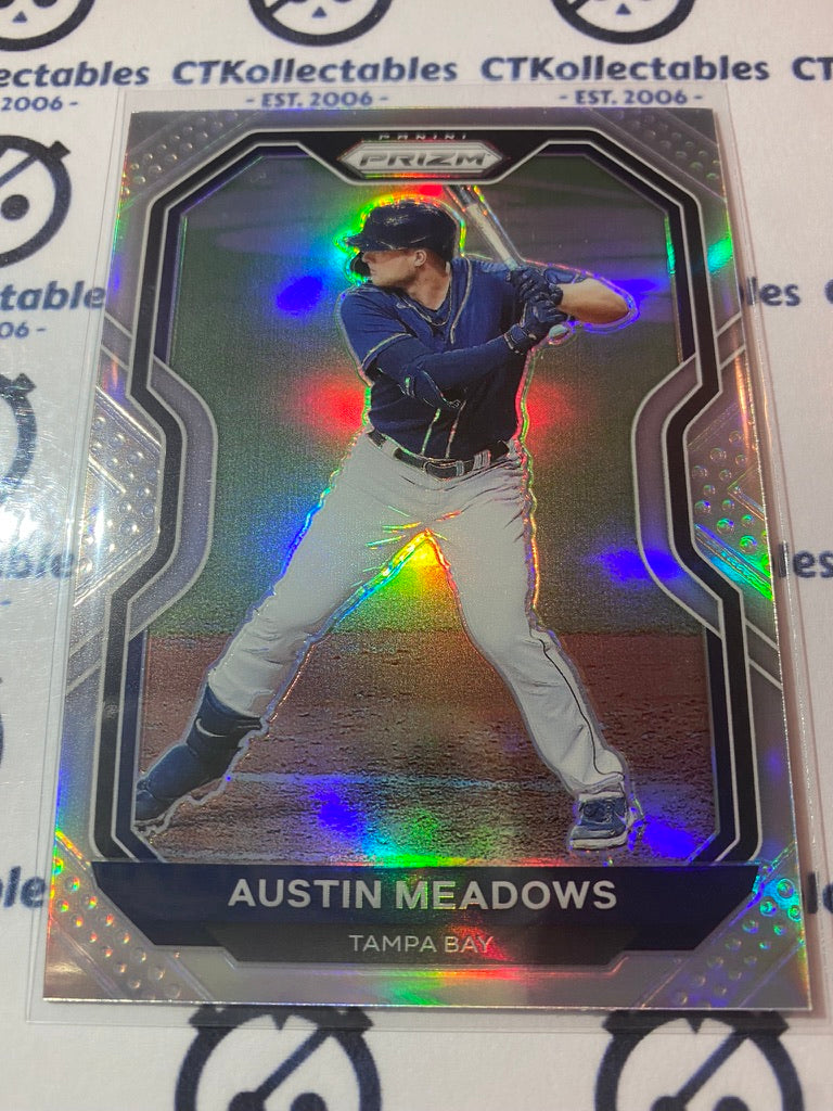 2021 Panini Prizm Baseball Ausgtin Meadows Silver Prizm #38 Tampa Bay