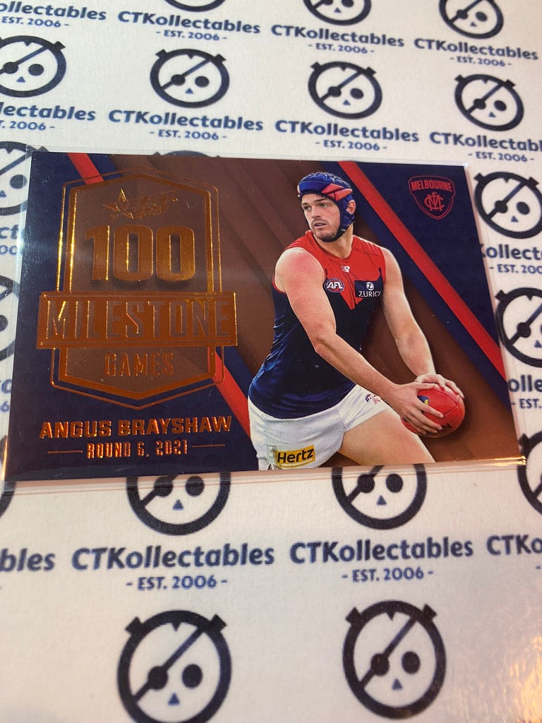 2022 AFL Footy Stars Milestone 100 games - Angus Brayshaw MG50