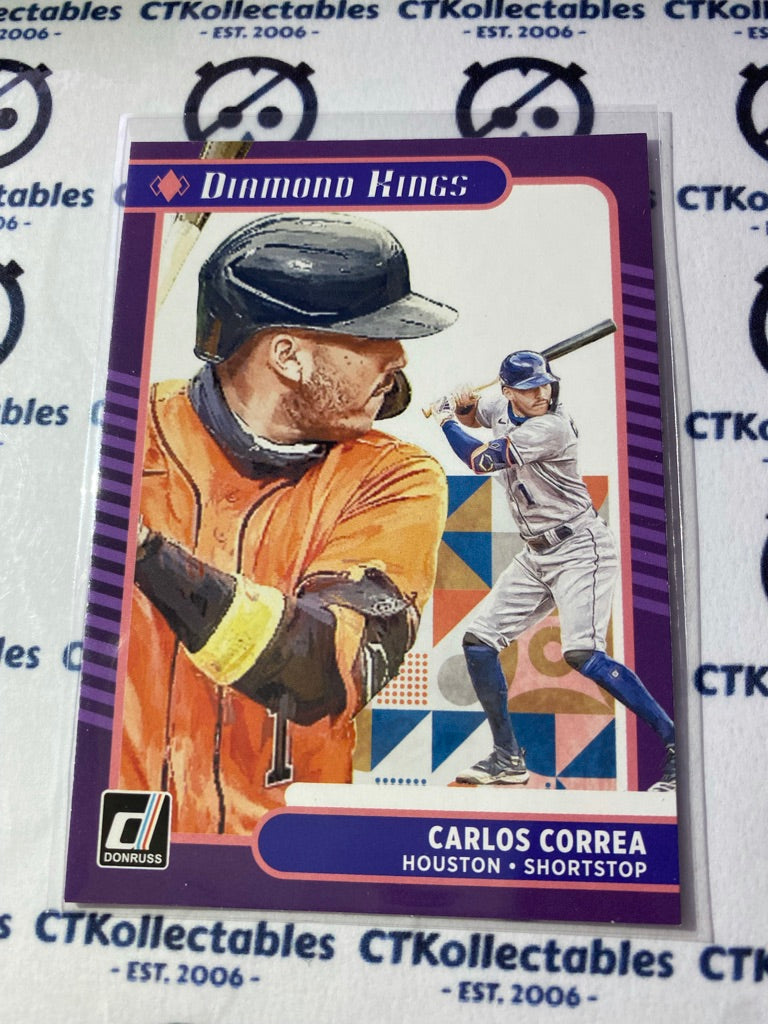 2021 Panini Donruss Baseball Carlos Correa Diamond Kings #12 Houston