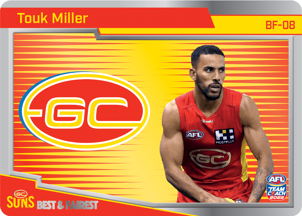 2022 AFL Teamcoach Best & Fairest Touk Miller BF-08