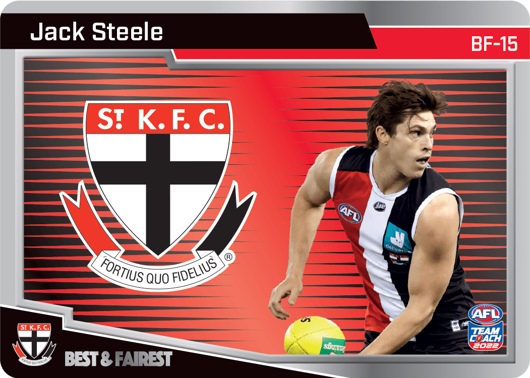 2022 AFL Teamcoach Best & Fairest Jack Steele BF-15