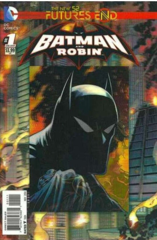 BATMAN AND ROBIN # 1 FUTURES END 3D VARIANT COVER DC COMIC BOOK 2014