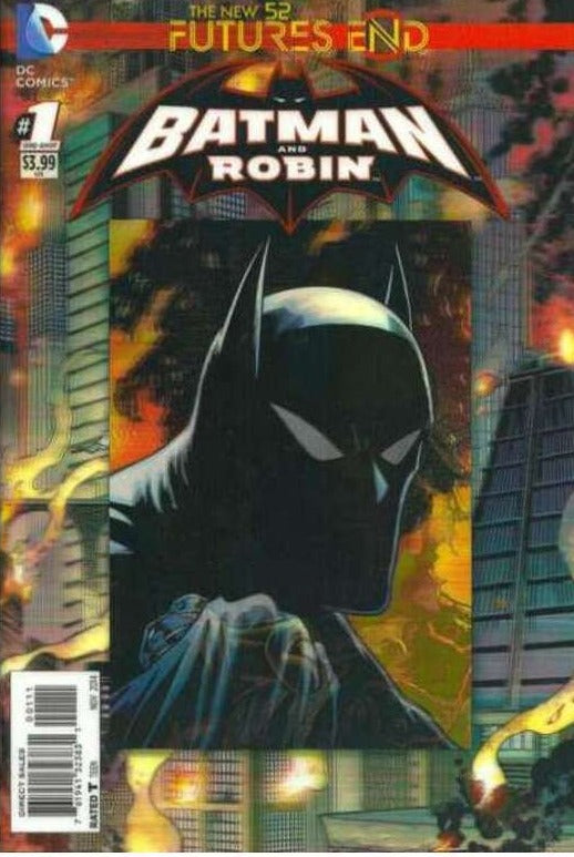 BATMAN AND ROBIN # 1 FUTURES END 3D VARIANT COVER DC COMIC BOOK 2014