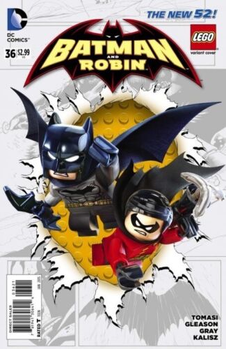 BATMAN AND ROBIN # 36 LEGO VARIANT COVER DC COMIC BOOK 2015