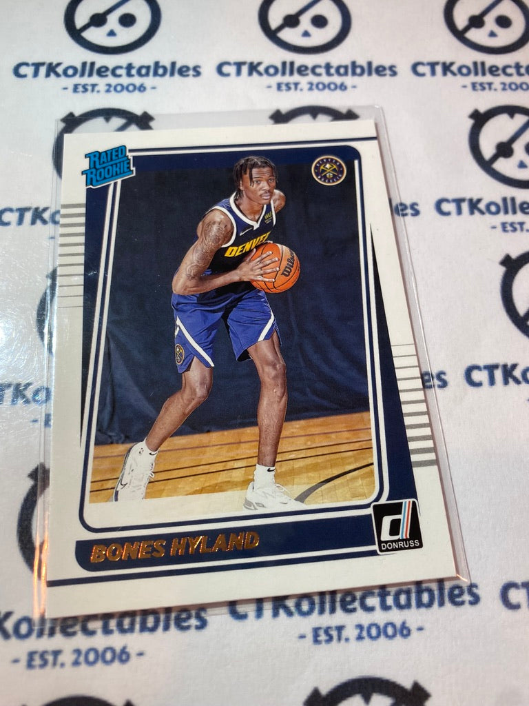 2021-22 NBA Donruss Bones Hyland Rated Rookie #244 Nuggets