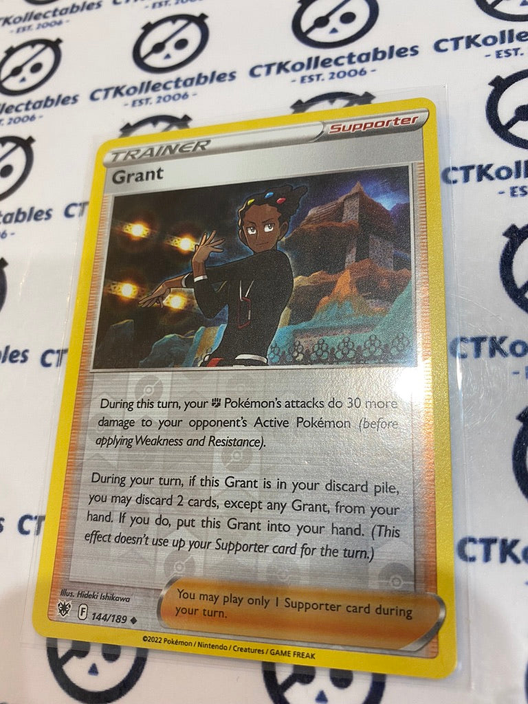 Grant Reverse Holo #144/189 2022 Sword & Shield Astral Radiance Pokemon Card