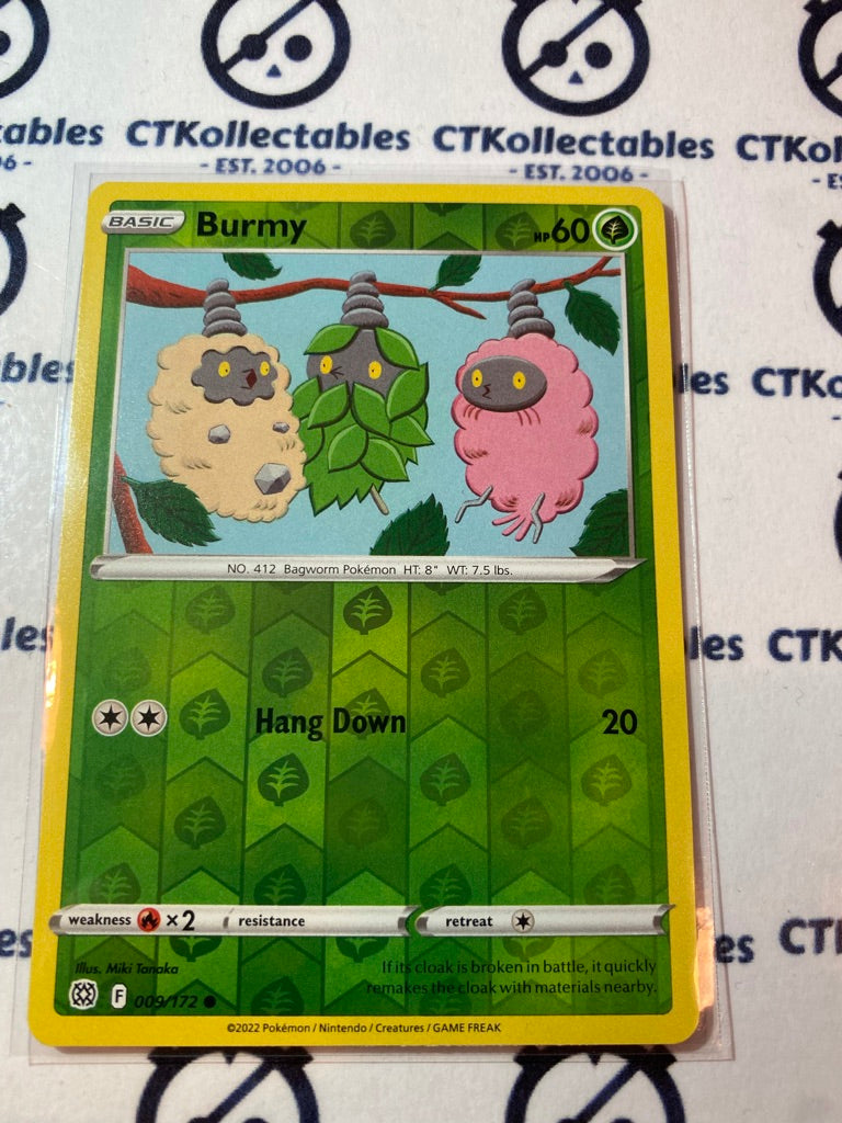 Burmy #009/172 Reverse Holo Pokémon Card Brilliant Stars