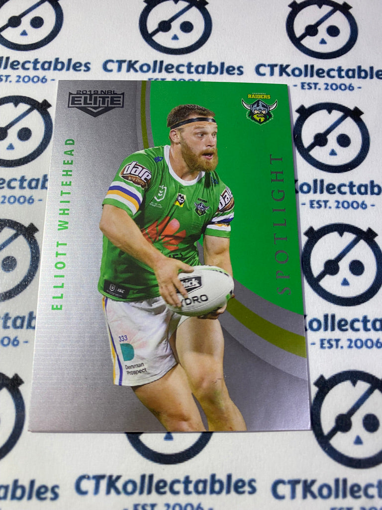 2019 NRL Elite Spotlight Elliot Whitehead SP04/16 Raiders
