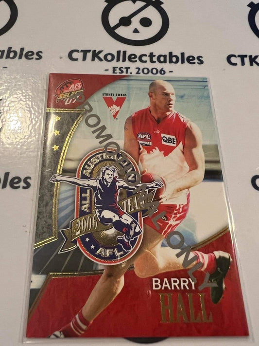 2007 AFL Supreme Barry Hall All Australian #AA11 Promo Card Swans