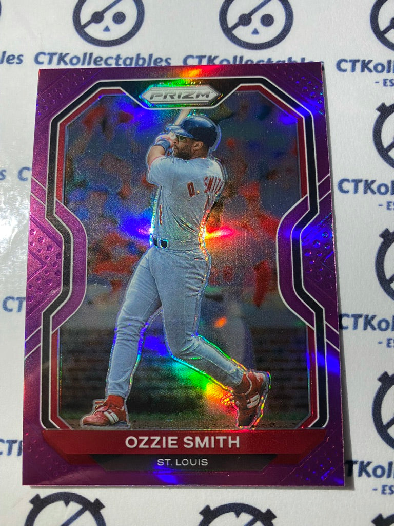 2021 Panini Prizm Baseball Ozzie Smith Purple Prizm #36 St. Louis