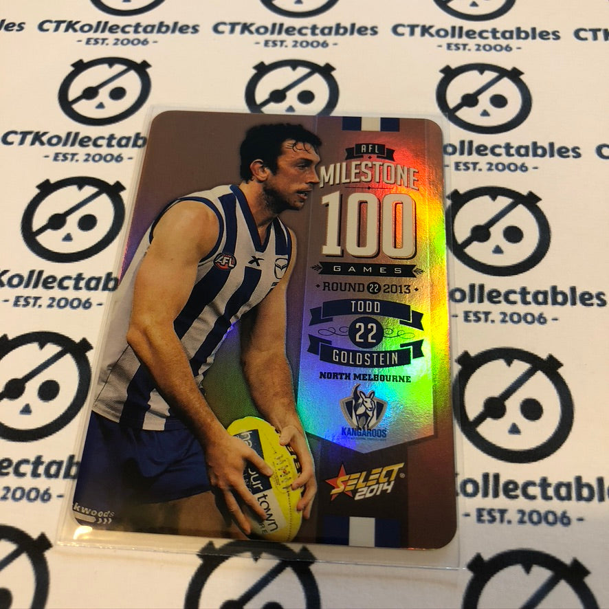 Todd Goldsein Milestone 100 games MG54 2014 Afl Champions