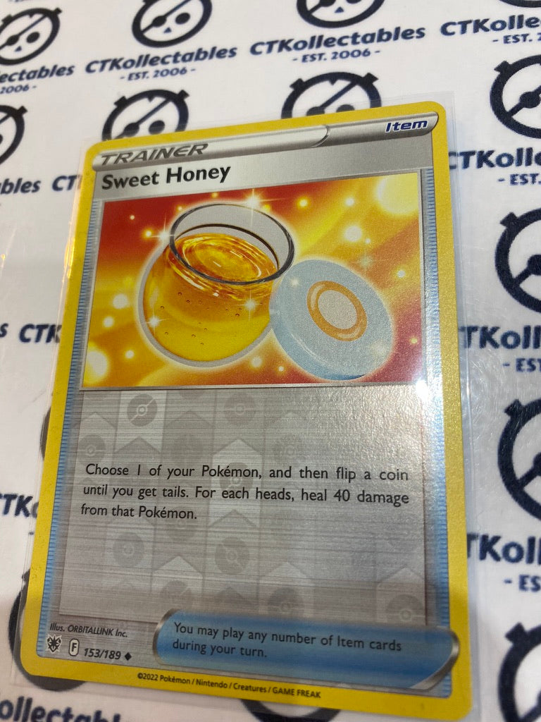 honey trainer pokemon card value Sweet Honey Reverse Holo #153/189 2022 Sword & Shield Astral Radiance – CTKollectables