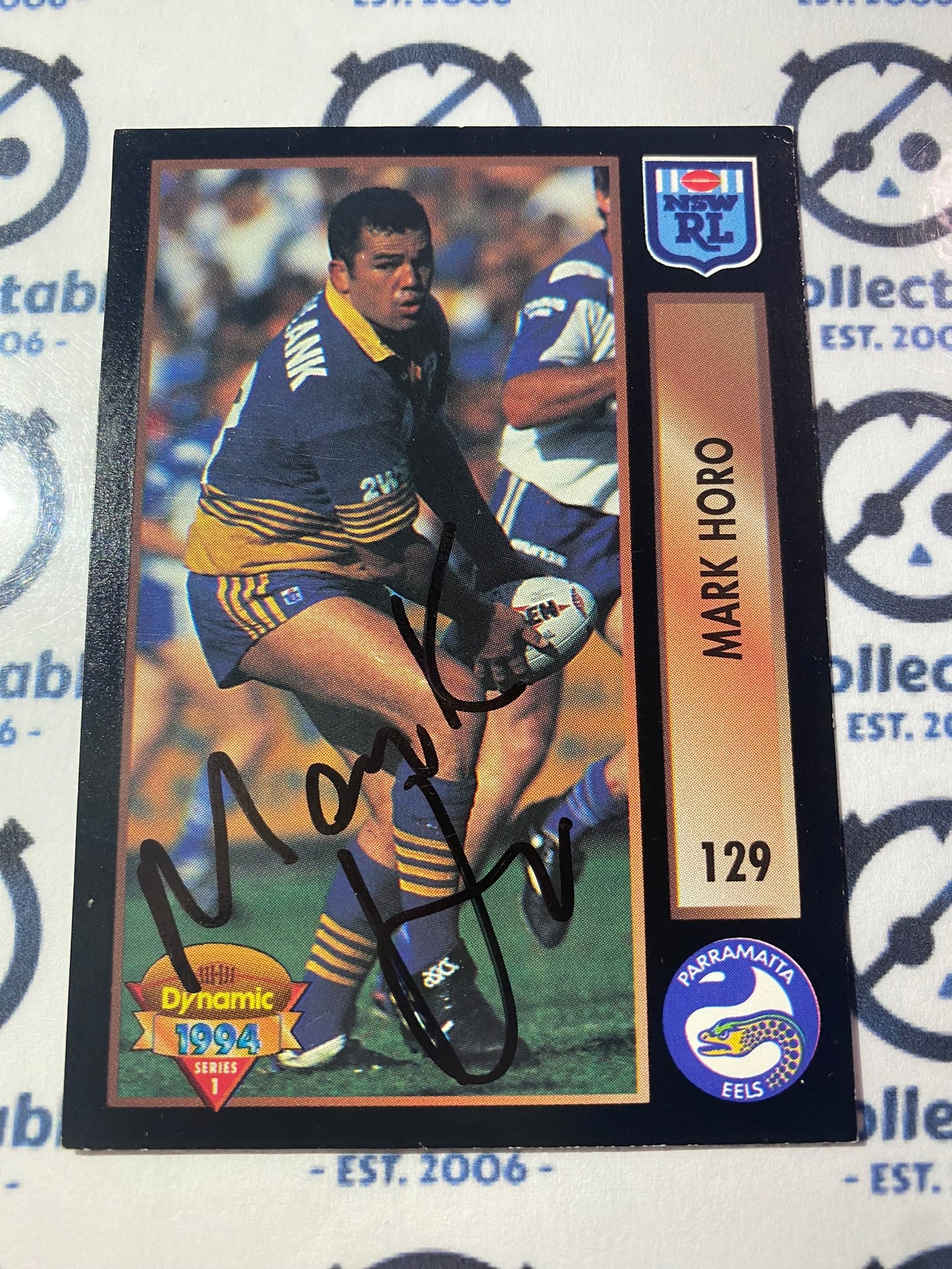 Signed Mark Horo 1994 Series 1 Rugby League #129