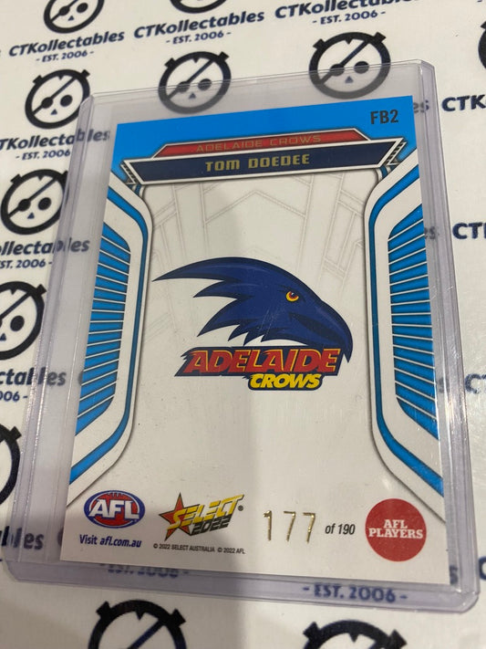 2022 AFL Footy Stars Fractured Blue #FB2 Tom Doedee #177/190