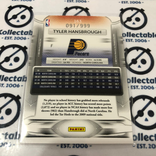 2009-10 NBA Prestige Tyler Hansbrough Draft Picks #091/999 Pacers