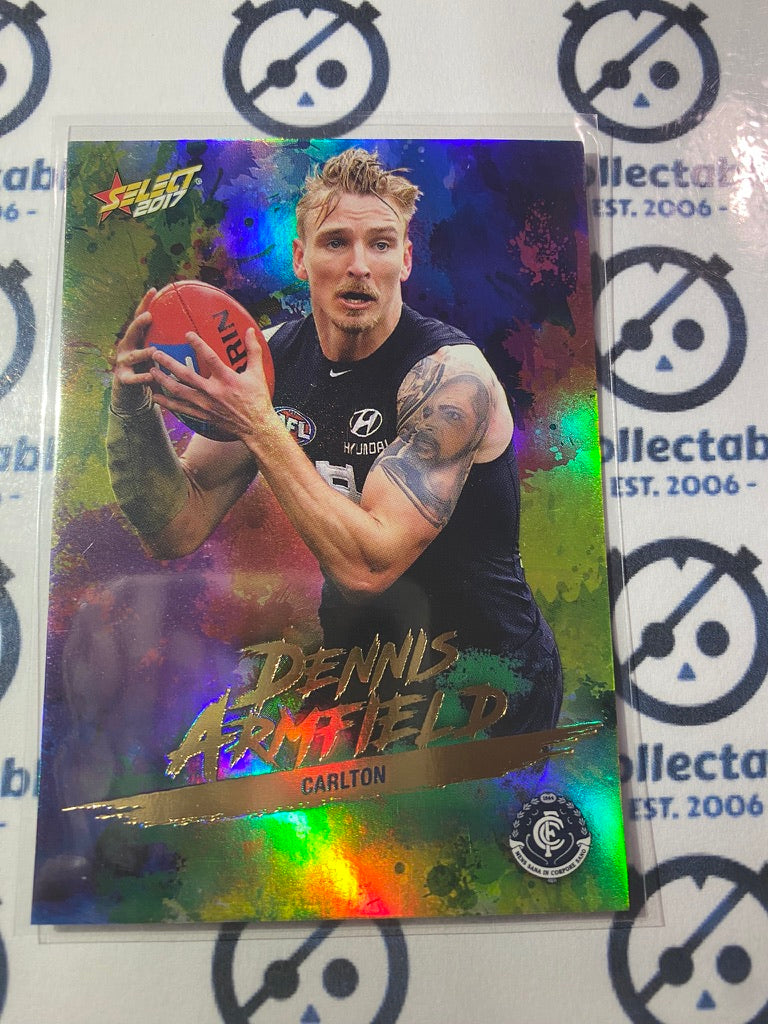 2017 AFL Select Footy Stars Holofoil - #HF19 Dennis Armfield Blues