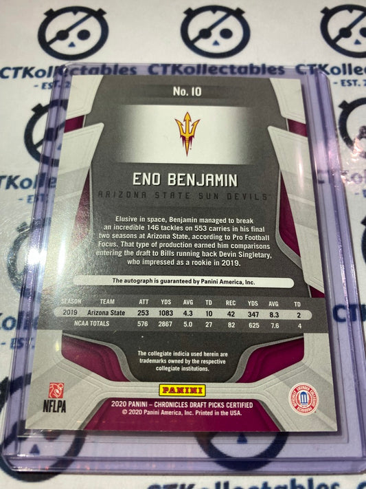 2020 NFL Panini Certified Enjo Benjamin Rookie Auto #96/99 49ers