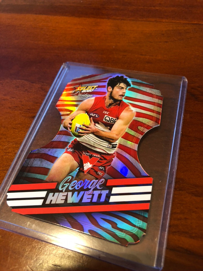 George Hewett Zebra Die-cut ZDC118 2020 Afl Select Prestige