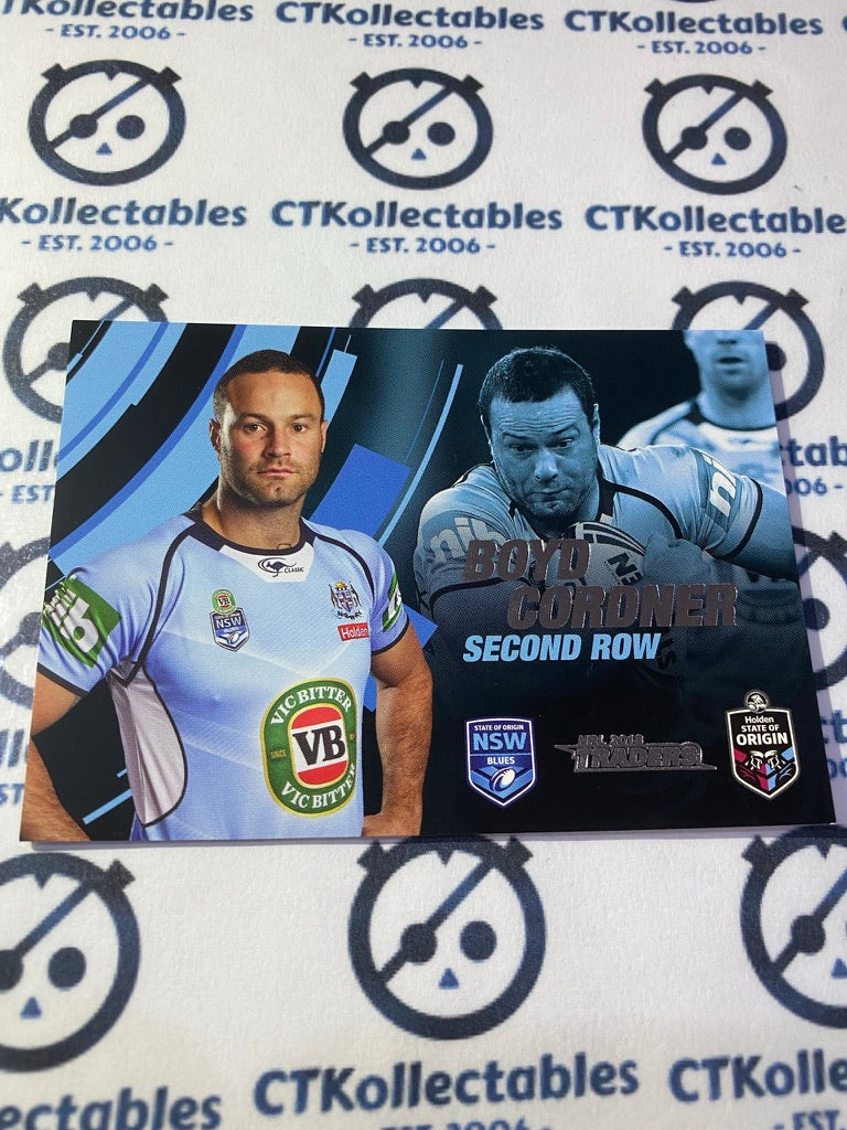 2018 NRL Traders State OF Origin Stars Boyd Cordner SOO2/45 NSW