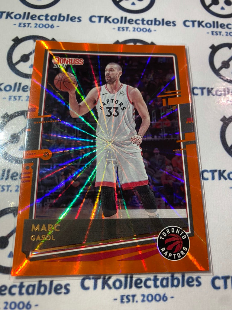 2020-21 NBA Donruss Orange Laser Marc Gasol #144 Raptors