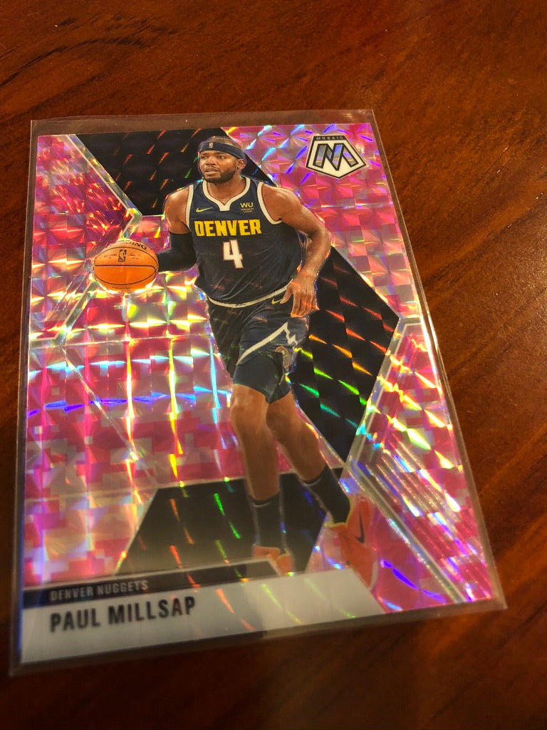Paul Millsap Pink Mosaic Prizm #181 2019-20 NBA Mosaic
