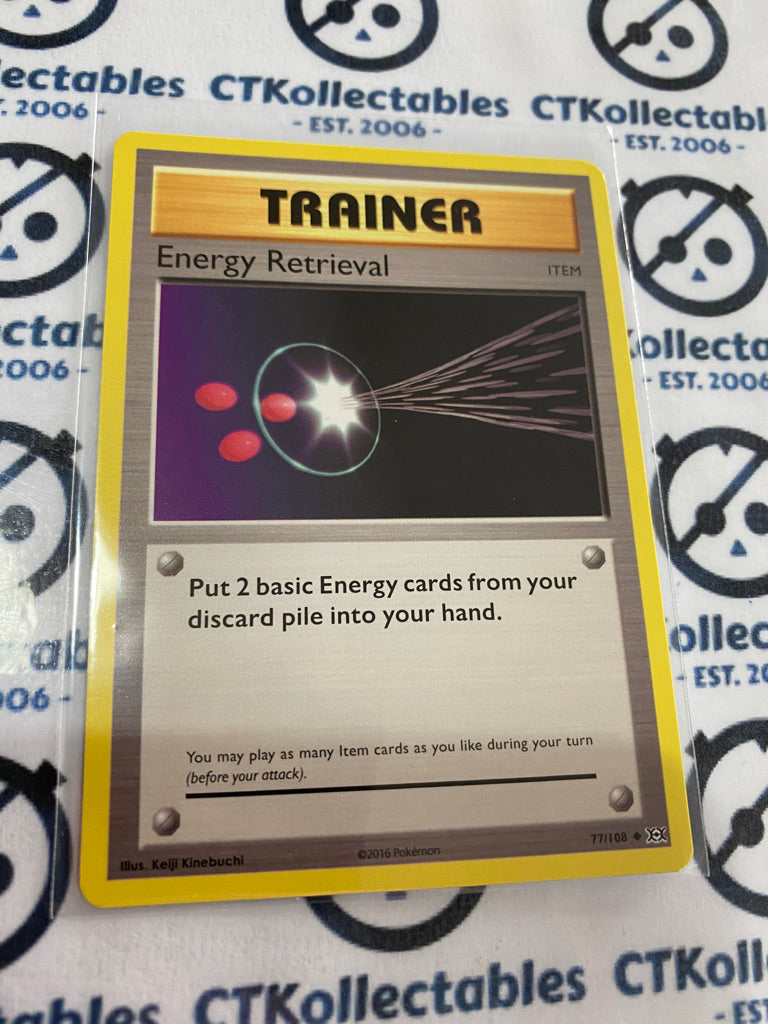 Energy Retrieval #77/108 Base Pokémon Card XY EVOLUTIONS