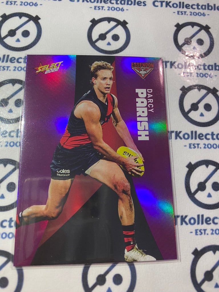 2022 AFL Footy Stars Purple Parallel - Darcy Parish PP48