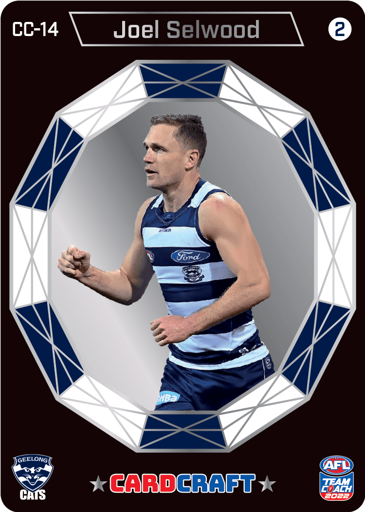 2022 AFL Teamcoach Card Craft Cheering - Joel Selwood CC-14
